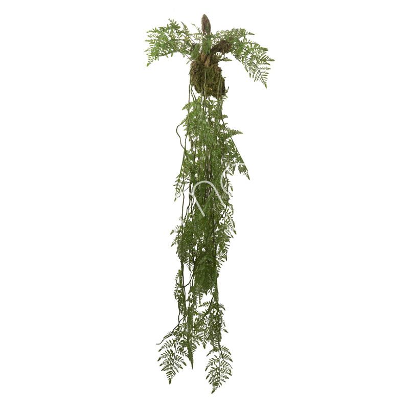 Fern Hængende Rankeværk 53x53x144 cm Kunstig Bregne til Dekoration by CM