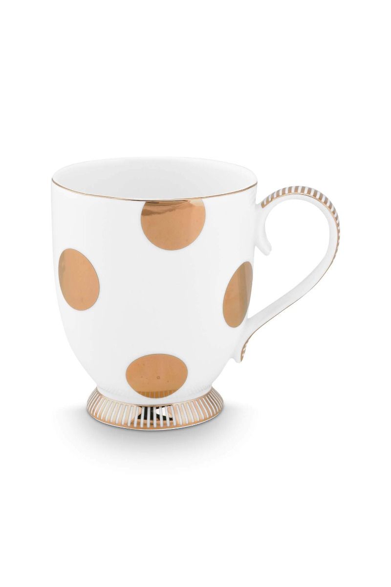 Krus med guld prikker 350 ml by Eurotex