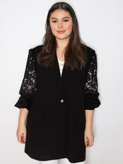 Blazer med puf blondeærmer - Polyester by Max