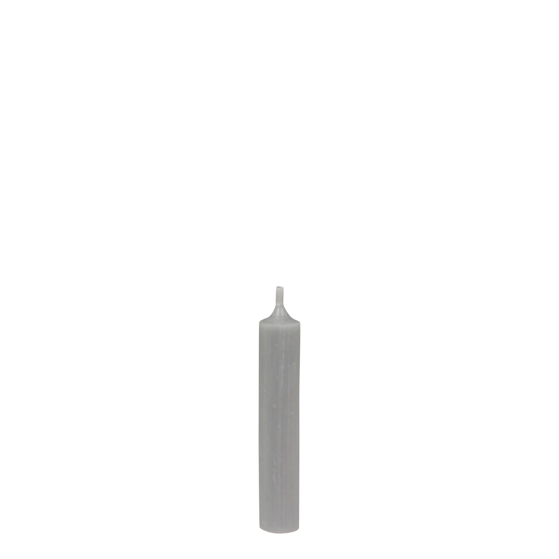 Short Dinner Candle 11x2 cm Grey by Chic Antique