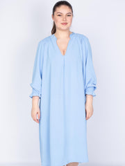 Lang skjortekjole med smock by Xd
