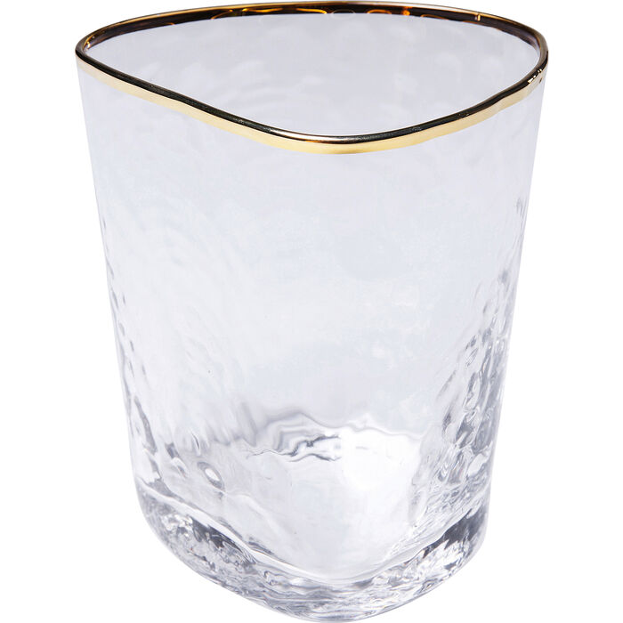 Vandglas med guld kant Hommage 10,4 x 9 cm by Kare Design