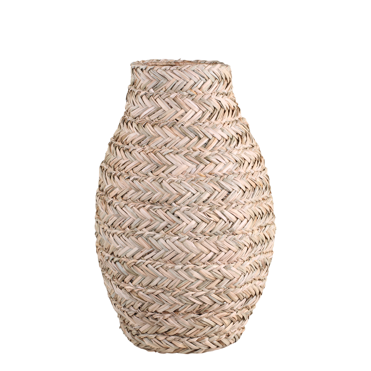 Vase of seagrass for deco H38/D23 cm nature