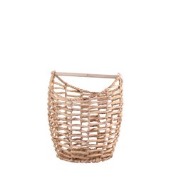 Basket w. toilet paper holder H42/D29 cm nature