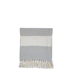 Hammam Towel w. pattern Éternel L90/W45 cm grey