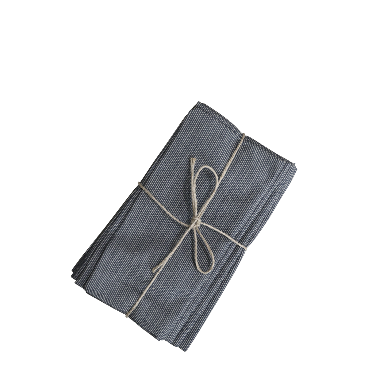 Cloth Napkin w. stripes set of 4 L40/W40 cm coal