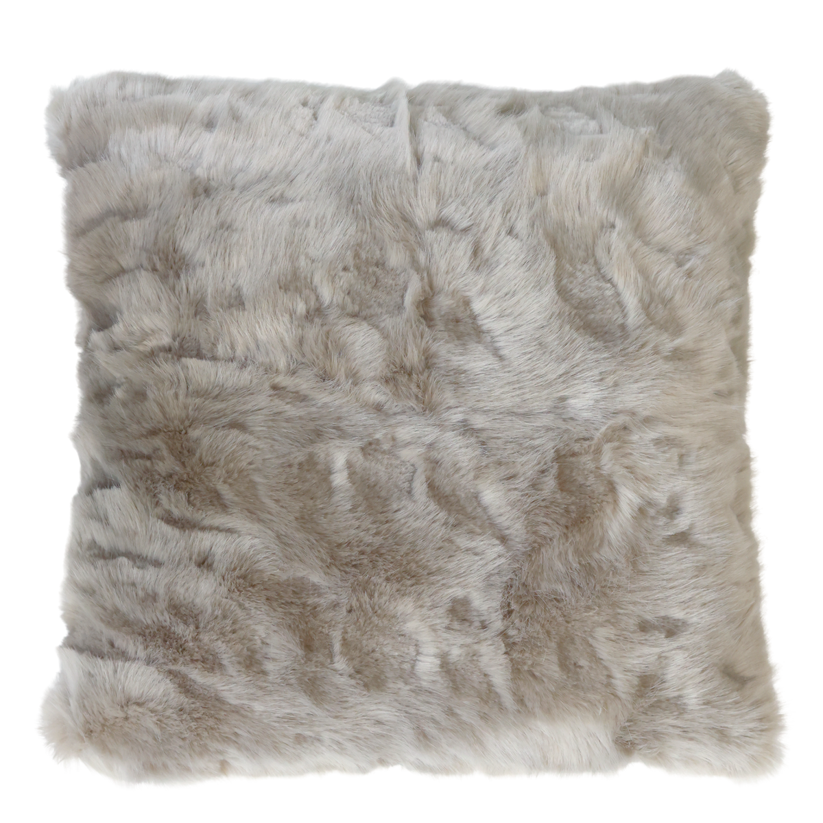 Cushion in faux fur L50/W50 cm antique latte