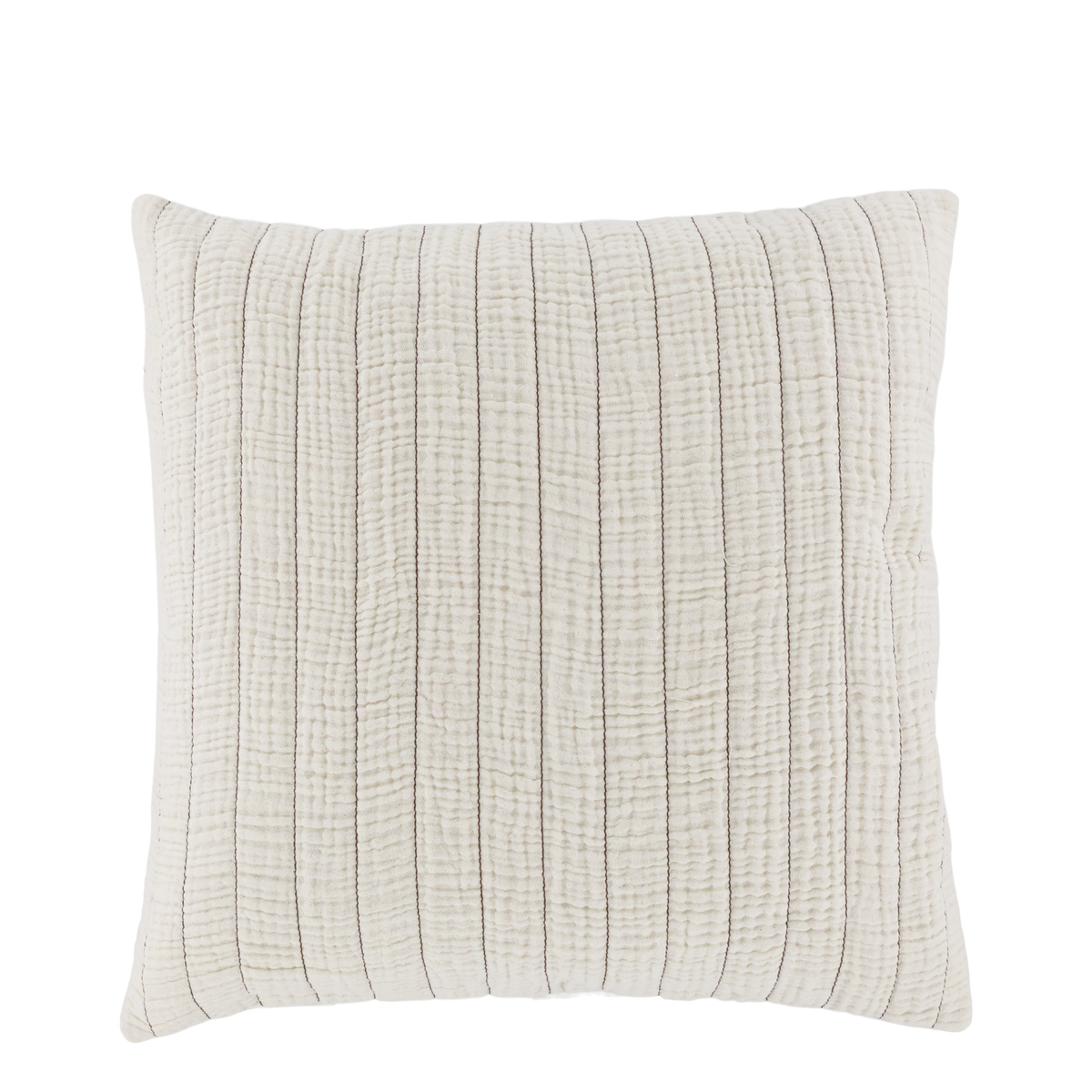 Aix Pillowcase w. stripes H45/L45 cm cream