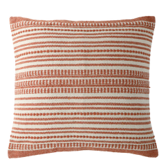 Aix Pillowcase w. stripes L50/W50 cm terracotta