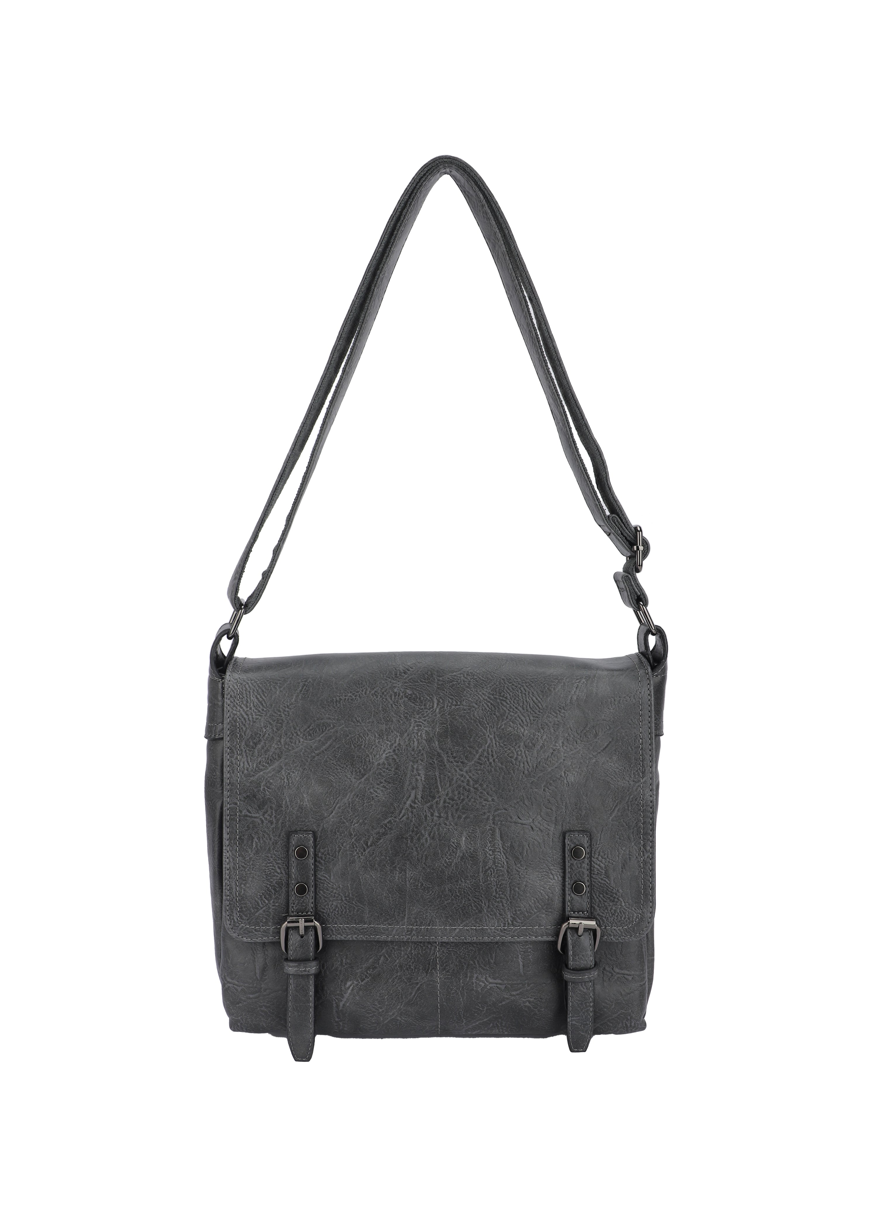 Crossbody taske med bæltelukning 30x10x28