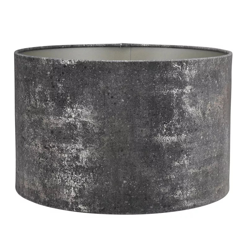 Cylinder lampeskærm sort/taupe 40x40x25 cm