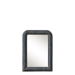 Mirror H55/L40/W3.5 cm antique coal