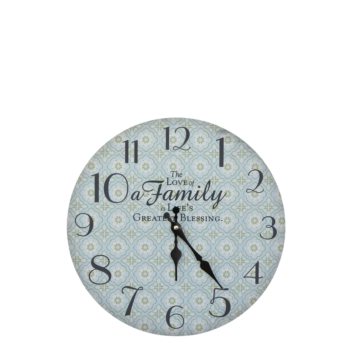 Wall Clock w. pattern D34/W3 cm antique opal