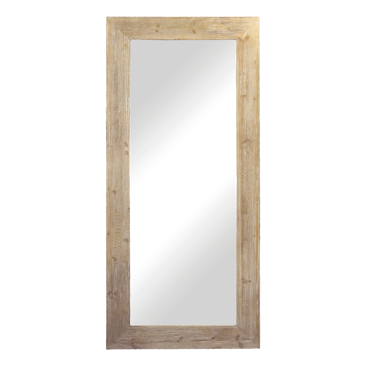 Mirror in recycled wood H210/L95/W5 cm nature