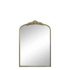 Mirror w. décor H91/L61/W3 cm brass