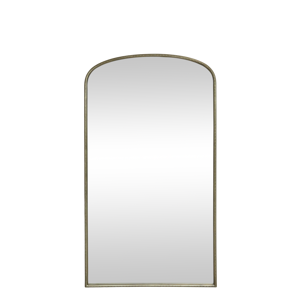 Mirror w. pearl edge H169/L91/W3.5 cm brass