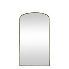 Mirror w. pearl edge H169/L91/W3.5 cm brass