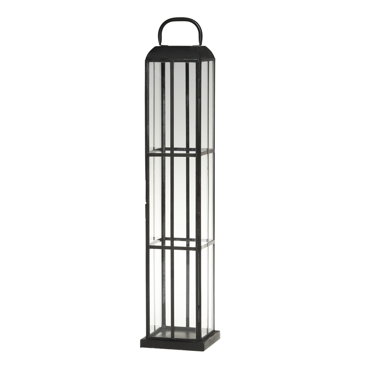 Lantern H60/L13/W13 cm black