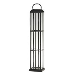 Lantern H60/L13/W13 cm black