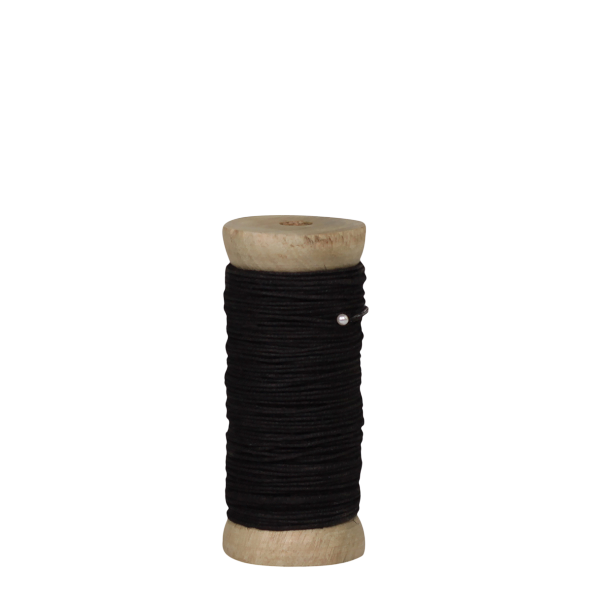 Jute String on wooden spool  L20 m vintage black