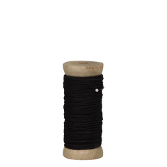 Jute String on wooden spool  L20 m vintage black