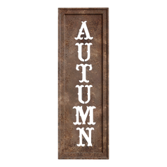 Sign Autumn H125/L42/W2.5 cm antique bronze