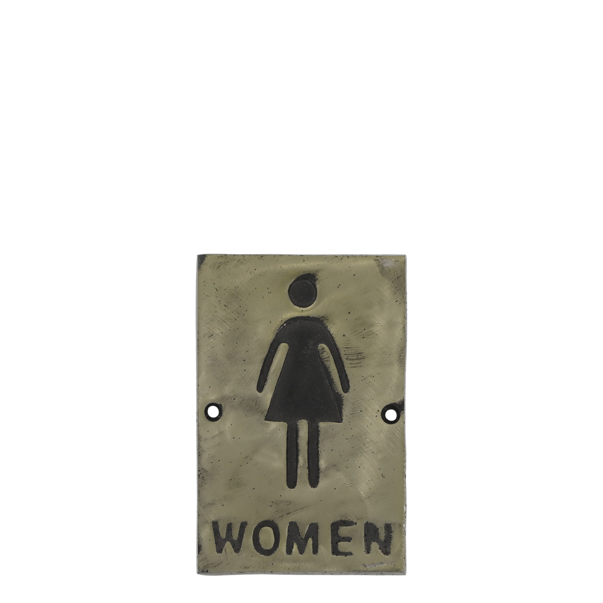 Sign Women H14/L9/W1 cm antique brass