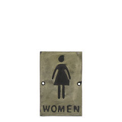 Sign Women H14/L9/W1 cm antique brass