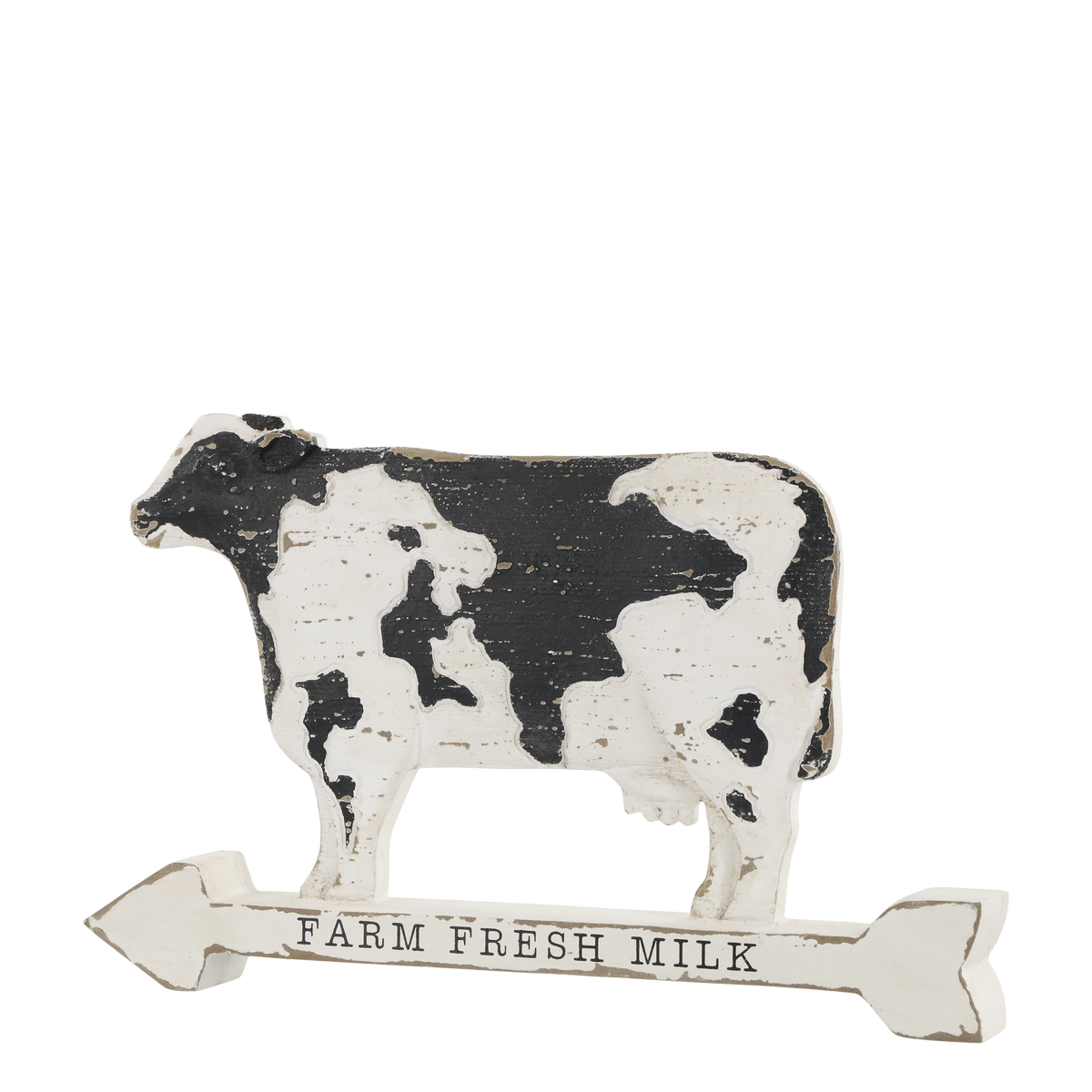 Cow w. text H20/L31.5/W4 cm