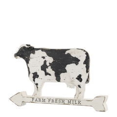 Cow w. text H20/L31.5/W4 cm