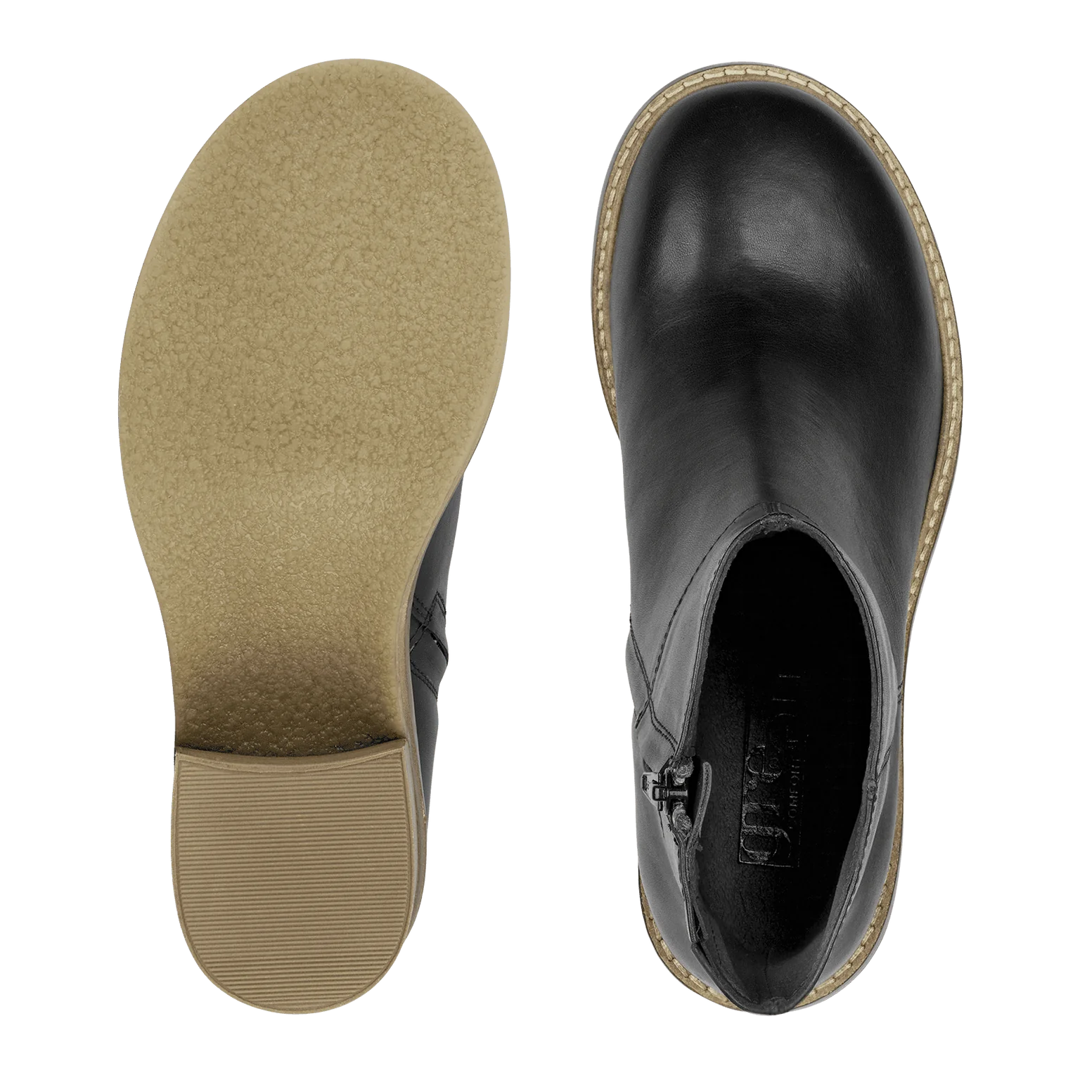 Green Comfort Barcelona low cut boot sort by Krone 1