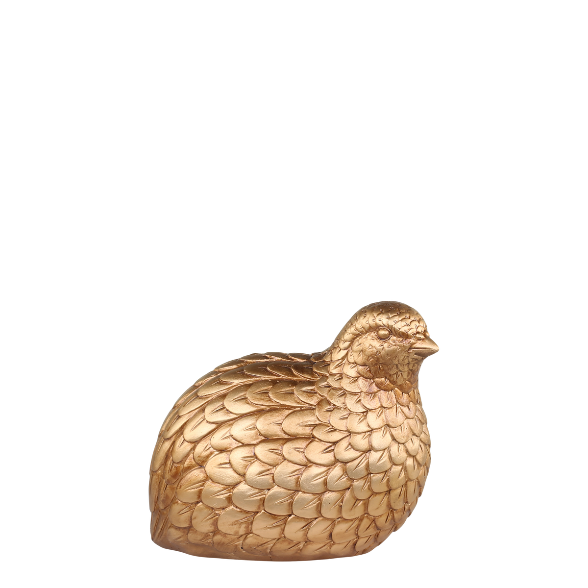 Bird for deco H10.5/L11.5/W8 cm brass