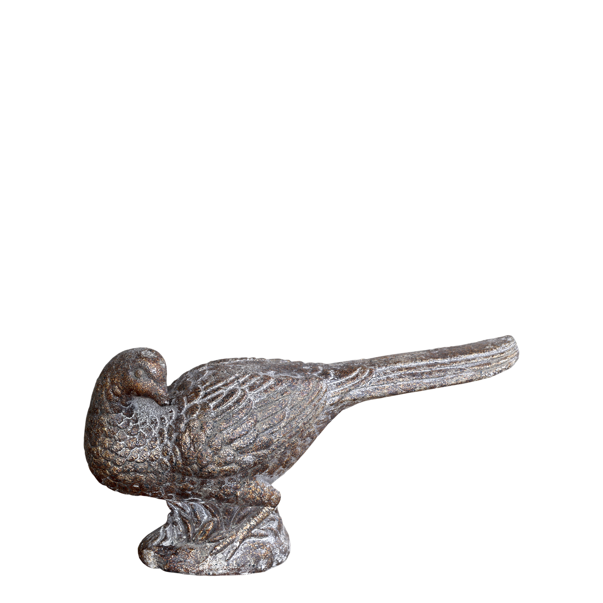 Pheasant for deco H16/L31.5/W10 cm antique bronze