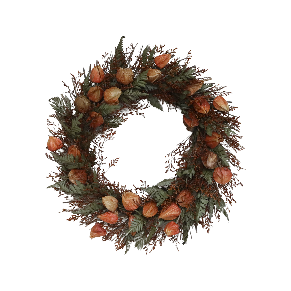 Fleur Wreath w. flowers D46/W8.5 cm terracotta