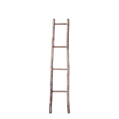 Ladder in wood for deco H159/L36/W4 cm nature