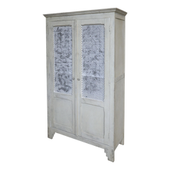 Old French Linen Closet H184/L113/W44.5 cm antique cream