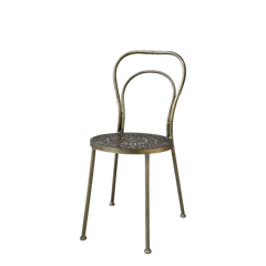 Dining Chair w. pattern H92/L41/W41 cm antique brass