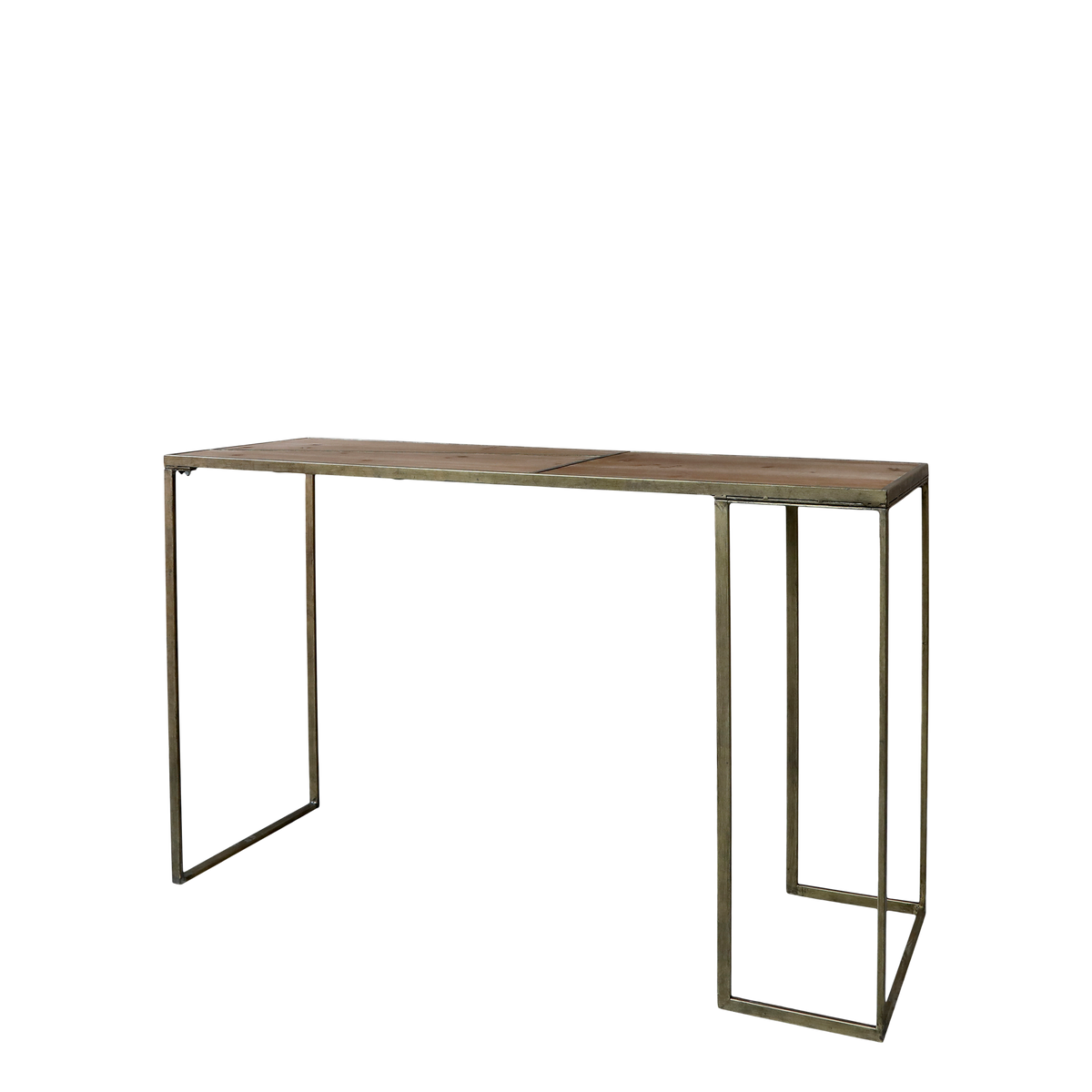 Desk w. brass details H78/L120/W42 cm antique brass