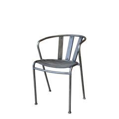 Factory Chair stackable H73/L37/W46 cm antique coal