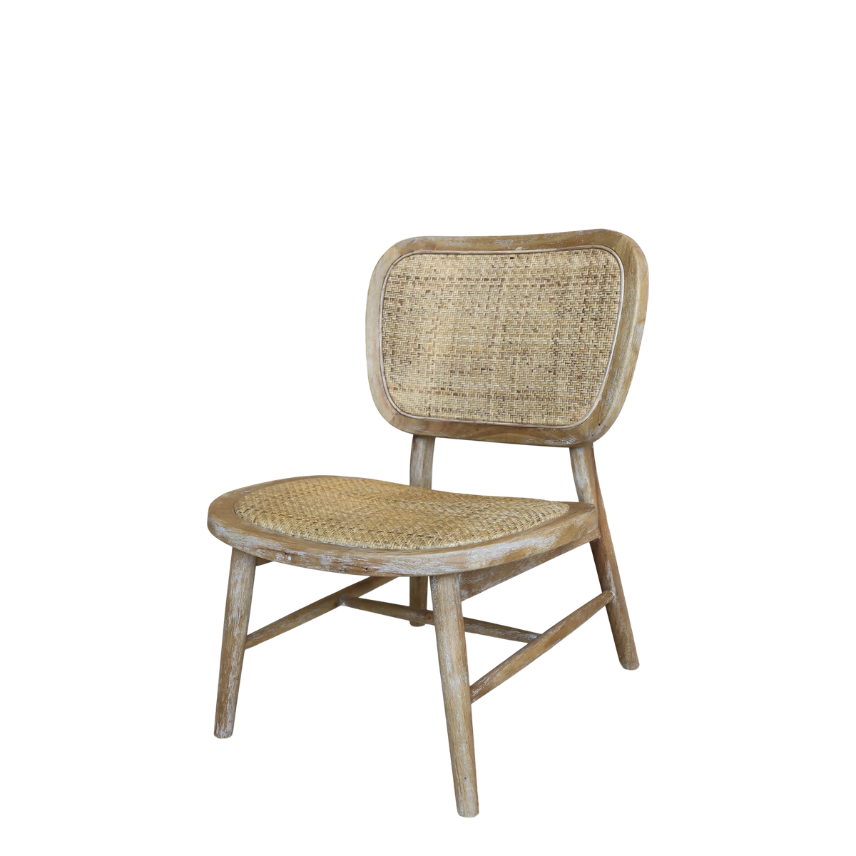 Lounge Chair w. wicker seat & back H78.5/L60/W62 cm nature