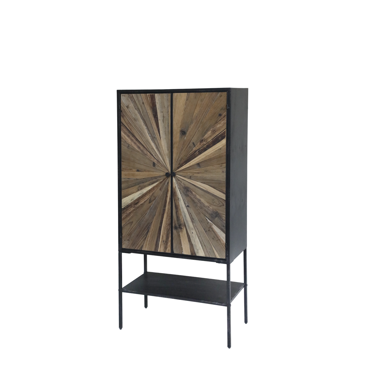 Cabinet w. 2 doors & 1 shelf H141/L65/W37 cm nature