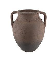 Brun Terracotta vase, H31, Ø25 cm