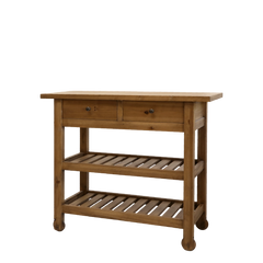 Service Table w. wheels H85/L100/W40 cm nature