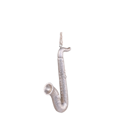 Saxophone w. glitter H8/L4.5/W1.5 cm champagne