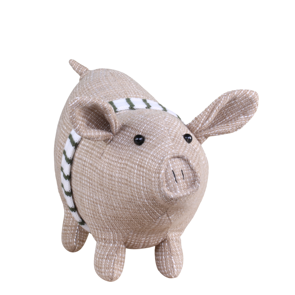 Pig w. ribbon H19/L29/W13 cm linen