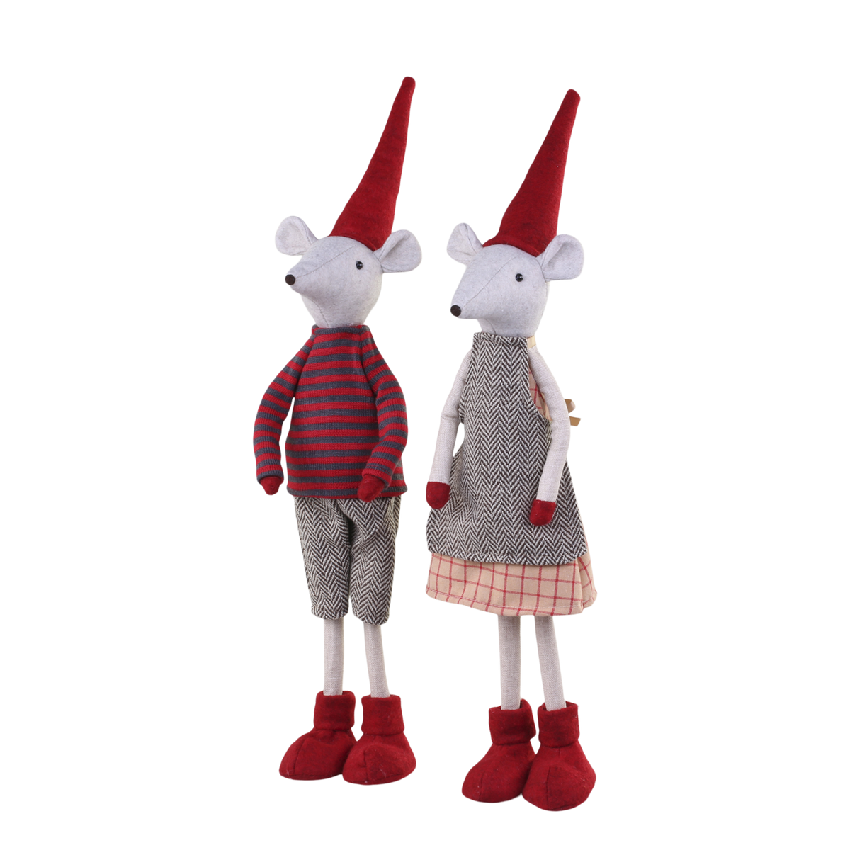 Noa & Noel Christmas Mice standing set of 2 H52cm