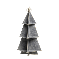 Centrepiece Christmas tree H67/L25/W25 cm antique zinc