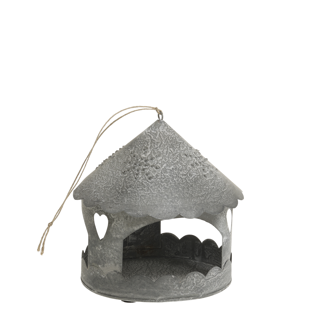 Candle House for hanging H16/D16 cm antique zinc