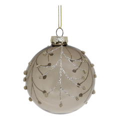 Christmas Bauble D8 cm clear