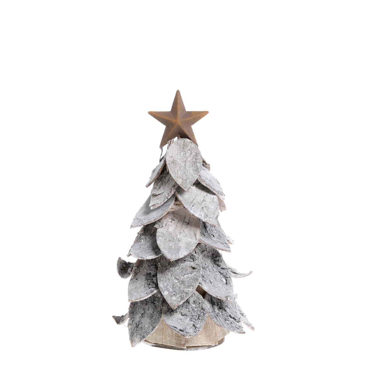 Christmas Tree w. star H25.5/D15 cm nature